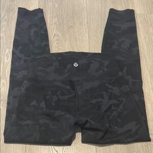 Lululemon WunderunderBlack Camo Leggings